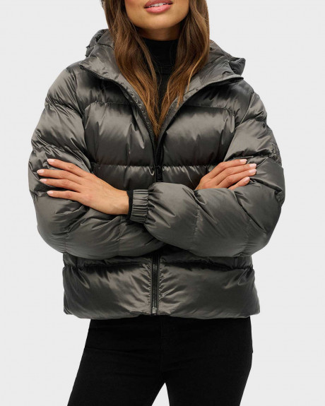 SUPERDRY D1 SDSW HOODED LUXE SPORTS PUFFER ΓΥΝΑΙΚΕΙΟ ΜΠΟΥΦΑΝ - w5012005Α