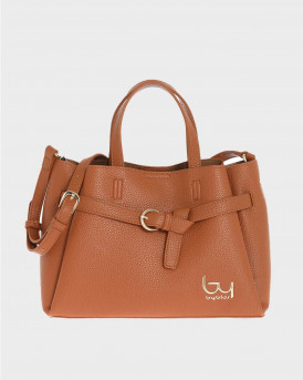 BY BYBLOS AYA WOMEN'S SHOULDER BAG - BYBS48Β01                                                   - BROWN