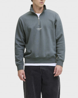 JACK & JONES SOHO ΑΝΔΡΙΚΟ HALF-ZIP ΦΟΥΤΕΡ - 12278793 - ΓΚΡΙ