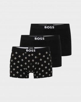 BOSS TRUNK MEN'S 3-PACK BOXERS - 50549832 - BLACK