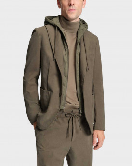 BOSS P-HANRY ΑΝΔΡΙΚΟ ΣΑΚΑΚΙ ΚΟΤΛΕ ΜΕ ΕΝΣΩΜΑΤΩΜΕΝΗ ΚΟΥΚΟΥΛΑ - 50549394  - ΜΠΕΖ