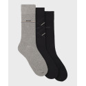 BOSS 3PRS GIFTSET ICON CCΑ MEN'S 3-PACK SOCKS - 50547840  - BLACK