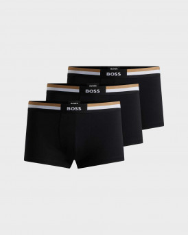 BOSS TRUNK 3P MOTION MEN'S 3-PACK BOXERS - 50516542 - BLACK