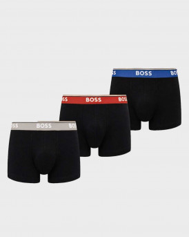 BOSS TRUNK 3P POWER MEN'S 3-PACK BOXERS - 50531684 - BLACK