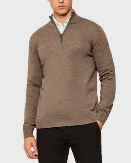 JOOP DARIO ΑΝΔΡΙΚΟ ΜΑΛΛΙΝΟ ΠΟΥΛΟΒΕΡ HALF-ZIP - 10012053 