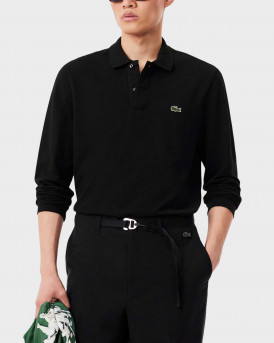 LACOSTE ΑΝΔΡΙΚΟ ΜΑΚΡΥΜΑΝΙΚΟ ΠΟΛΟ - L1312 - ΜΑΥΡΟ
