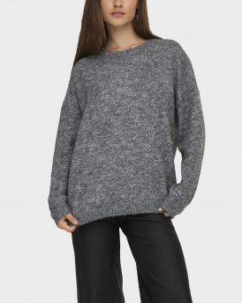 ONLY AZU ΓΥΝΑΙΚΕΙΟ ΠΟΥΛΟΒΕΡ - 15361348 - ΓΚΡΙ