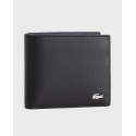 LACOSTE FITZGERALD ΑΝΔΡΙΚΟ ΔΕΡΜΑΤΙΝΟ ΠΟΡΤΟΦΟΛΙ - NH1112FG - ΜΑΥΡΟ