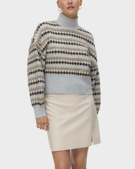 VERO MODA GAIVA ΓΥΝΑΙΚΕΙΟ ΠΟΥΛΟΒΕΡ ΖΙΒΑΓΚΟ - 10335026