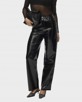 VERO MODA TESSA ΓΥΝΑΙΚΕΙΟ ΠΑΝΤΕΛΟΝΙ ΒΙΝΥΛ - 10336627 - ΜΑΥΡΟ