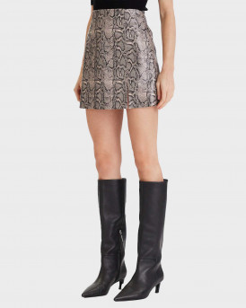 VERO MODA NELLY ΓΥΝΑΙΚΕΙΑ ΜΙΝΙ ΦΟΥΣΤΑ SNAKE PRINT - 10336982 - ΜΠΕΖ