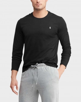 POLO RALPH LAUREN ΑΝΔΡΙΚΗ ΜΑΚΡΥΜΑΝΙΚΗ ΜΠΛΟΥΖΑ - 714844759001 - ΜΑΥΡΟ