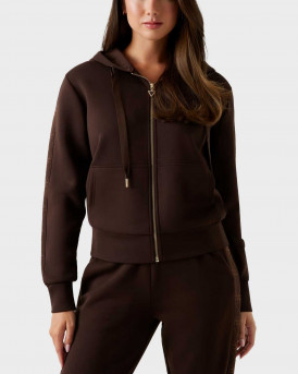 GUESS SCUBA ΓΥΝΑΙΚΕΙΑ ΖΑΚΕΤΑ ΜΕ ΚΟΥΚΟΥΛΑ - W5YQ05KBYE2  - ΚΑΦΕ