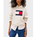 TOMMY JEANS ΓΥΝΑΙΚΕΙΟ ΠΟΥΛΟΒΕΡ ΜΕ ΣΗΜΑΙΑ TOMMY - DW0DW21782 - ΜΠΛΕ