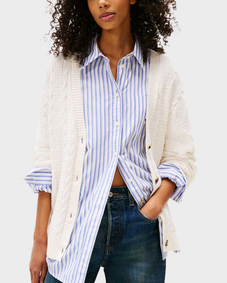 TOMMY JEANS ΓΥΝΑΙΚΕΙΑ ΠΛΕΚΤΗ ΖΑΚΕΤΑ - DW0DW21681