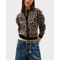 TOMMY JEANS ΓΥΝΑΙΚΕΙΑ ΛΕΟΠΑΡ ΜΑΛΛΙΝΗ ΖΑΚΕΤΑ - DW0DW21968 - ΜΠΕΖ