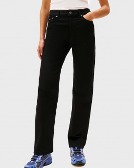 TOMMY JEANS ΓΥΝΑΙΚΕΙΟ ΤΖΙΝ ΠΑΝΤΕΛΟΝΙ ΙΣΙΑ ΓΡΑΜΜΗ - DW0DW21978 - ΜΑΥΡΟ