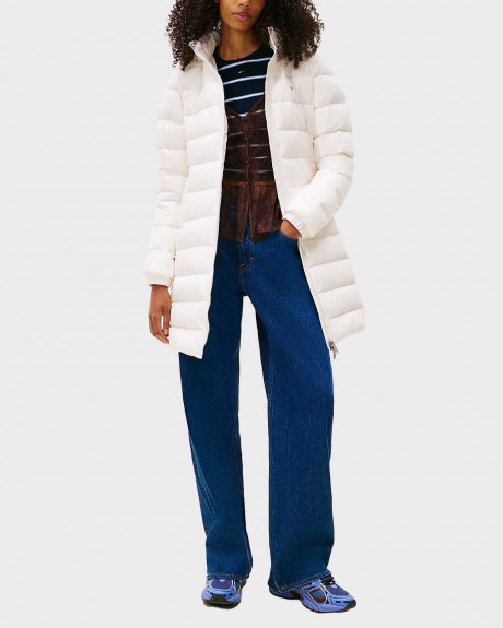 TOMMY JEANS WOMEN'S LONG HOODED PUFFER JACKET - DW0DW18864