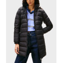 TOMMY JEANS ΓΥΝΑΙΚΕΙΟ ΜΑΚΡΥ PUFFER ΜΠΟΥΦΑΝ ΜΕ ΚΟΥΚΟΥΛΑ - DW0DW18864 - ΜΑΥΡΟ
