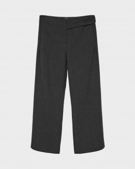 VERO MODA BESTIE ΓΥΝΑΙΚΕΙΟ ΥΦΑΣΜΑΤΙΝΟ ΠΑΝΤΕΛΟΝΙ WIDE LEG - 10333960 - ΑΝΘΡΑΚΙ