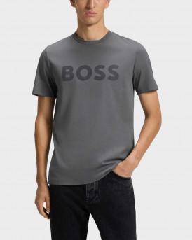 BOSS THINKING 1 ΑΝΔΡΙΚΗ ΚΟΝΤΟΜΑΝΙΚΗ ΜΠΛΟΥΖΑ - 50481923  - ΓΚΡΙ