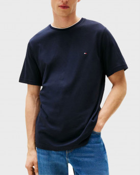 TOMMY HILFIGER ΑΝΔΡΙΚΗ ΚΟΝΤΟΜΑΝΙΚΗ ΜΠΛΟΥΖΑ - MW0MW39368 - ΜΠΛΕ