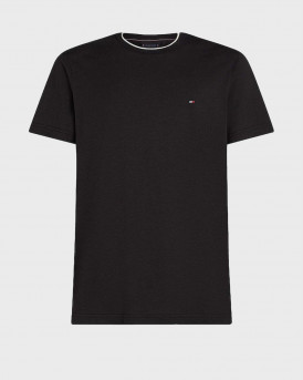 TOMMY HILFIGER ΑΝΔΡΙΚΗ ΚΟΝΤΟΜΑΝΙΚΗ ΜΠΛΟΥΖΑ - MW0MW39368 - ΜΑΥΡΟ