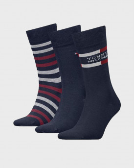 TOMMY HILFIGER ΑΝΔΡΙΚΕΣ ΚΑΛΤΣΕΣ ΣΕΤ 3 ΤΜΧ. - 701235376 - ΜΠΛΕ