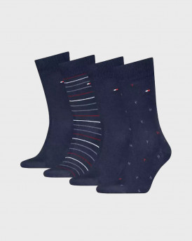 TOMMY HILFIGER ΑΝΔΡΙΚΕΣ ΚΑΛΤΣΕΣ ΣΕΤ 4 ΤΜΧ. - 710235375 - ΜΠΛΕ