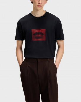 HUGO DETERNI ΑΝΔΡΙΚΗ ΚΟΝΤΟΜΑΝΙΚΗ ΜΠΛΟΥΖΑ - 50544496  - ΜΑΥΡΟ