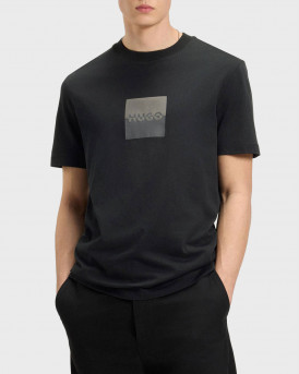 HUGO DUSPLIT ΑΝΔΡΙΚΗ ΚΟΝΤΟΜΑΝΙΚΗ ΜΠΛΟΥΖΑ - 50542784  - ΜΑΥΡΟ