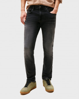 TOMMY HILFIGER SCANTON ΑΝΔΡΙΚΟ ΤΖΙΝ ΠΑΝΤΕΛΟΝΙ ΣΤΕΝΗ ΓΡΑΜΜΗ - DM0DM22156 - ΜΑΥΡΟ