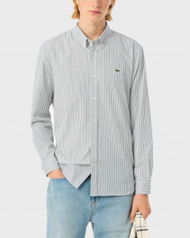 LACOSTE ΑΝΔΡΙΚΟ ΡΙΓΕ PINPOINT ΠΟΥΚΑΜΙΣΟ - CH5084 - ΑΣΠΡΟ-ΛΑΔΙ