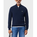 LACOSTE HENLEY ΑΝΔΡΙΚΟ HALF-ZIP ΠΟΥΛΟΒΕΡ - AH1980 - ΜΠΛΕ