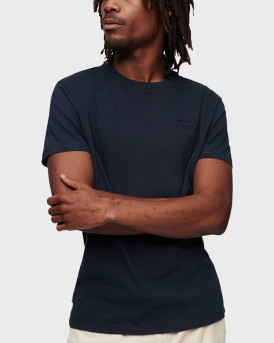 SUPERDRY ESSENTIAL ΑΝΔΡΙΚΗ ΚΟΝΤΟΜΑΝΙΚΗ ΜΠΛΟΥΖΑ - Μ1011245Α - BLUENAVY