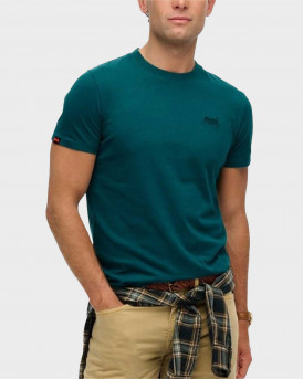 SUPERDRY ESSENTIAL ΑΝΔΡΙΚΗ ΚΟΝΤΟΜΑΝΙΚΗ ΜΠΛΟΥΖΑ - Μ1011245Α - ΠΕΤΡΟΛ