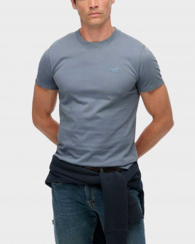 SUPERDRY ESSENTIAL ΑΝΔΡΙΚΗ ΚΟΝΤΟΜΑΝΙΚΗ ΜΠΛΟΥΖΑ - Μ1011245Α - ΣΙΕΛ