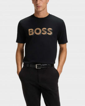 BOSS H-THOMPSON ΑΝΔΡΙΚΗ ΚΟΝΤΟΜΑΝΙΚΗ ΜΠΛΟΥΖΑ - 50551902  - ΜΑΥΡΟ