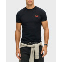 SUPERDRY D1 ESSENTIAL LOGO ΑΝΔΡΙΚΗ ΚΟΝΤΟΜΑΝΙΚΗ ΜΠΛΟΥΖΑ - Μ1011245Β - ΜΑΥΡΟ