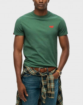 SUPERDRY D1 ESSENTIAL LOGO ΑΝΔΡΙΚΗ ΚΟΝΤΟΜΑΝΙΚΗ ΜΠΛΟΥΖΑ - Μ1011245Β - ΧΑΚΙ