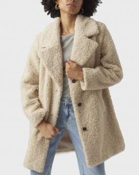 VERO MODA KYLIE ΓΥΝΑΙΚΕΙΟ ΠΑΛΤΟ TEDDY - 10289938 - ΜΠΕΖ