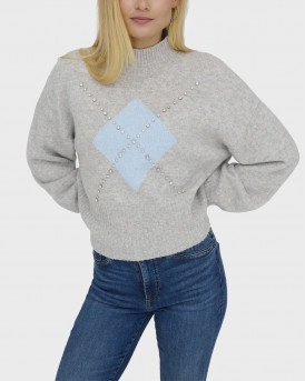 ONLY WAKEFIELD ΓΥΝΑΙΚΕΙΟ ΠΟΥΛΟΒΕΡ - 15361129 - ΓΚΡΙ