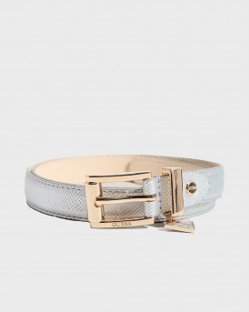 GUESS ROSALBA SAFFIANO ΓΥΝΑΙΚΕΙΑ ΖΩΝΗ - BW9256P5325 - ΑΣΗΜΙ