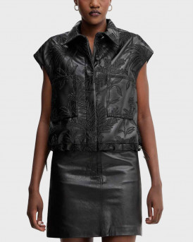 GUESS CHANTAL ΓΥΝΑΙΚΕΙΟ ΑΜΑΝΙΚΟ ΜΠΟΥΦΑΝ ΑΠΟ ΣΥΝΘΕΤΙΚΟ ΔΕΡΜΑ - W5YN79WHGU0  - ΜΑΥΡΟ