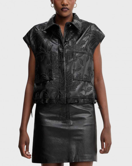 GUESS CHANTAL ΓΥΝΑΙΚΕΙΟ ΑΜΑΝΙΚΟ ΜΠΟΥΦΑΝ ΑΠΟ ΣΥΝΘΕΤΙΚΟ ΔΕΡΜΑ - W5YN79WHGU0 