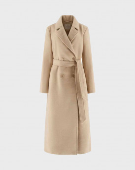 GUESS LORENZA ΓΥΝΑΙΚΕΙΟ ΜΑΚΡΥ ΠΑΛΤΟ - W5BL21WGVR20  - ΕΚΡΟΥ