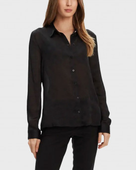 GUESS MARTE ΓΥΝΑΙΚΕΙΟ ΠΟΥΚΑΜΙΣΟ - W5YH1AWHCR2  - ΜΑΥΡΟ