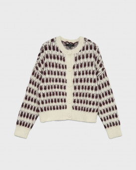 VERO MODA LISA ΓΥΝΑΙΚΕΙΑ ΠΛΕΚΤΗ ΖΑΚΕΤΑ - 10336622 - ΜΠΟΡΝΤΩ