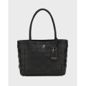 GUESS MAYLEE ΓΥΝΑΙΚΕΙΑ ΠΛΕΚΤΗ ΤΣΑΝΤΑ SHOPPER - HWWG9661220  - ΜΑΥΡΟ