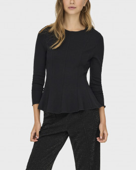 ONLY KENYA ΓΥΝΑΙΚΕΙΑ ΜΑΚΡΥΜΑΝΙΚΗ ΜΠΛΟΥΖΑ - 15363861 - ΜΑΥΡΟ